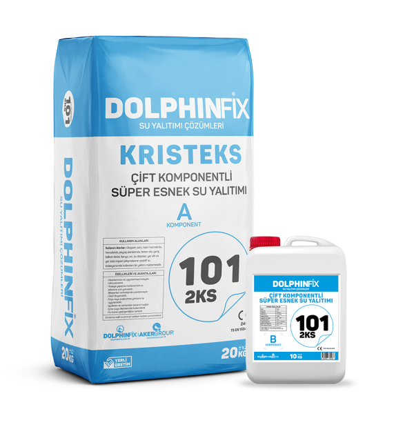 KRİSTEKS 2KS 101 - ÇİFT KOMPONENTLİ SÜPER ESNEK SU YALITIM MALZEMESİ