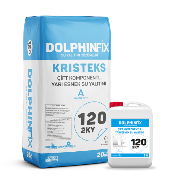 KRİSTEKS 2KY 120 - ÇİFT KOMPONENTLİ YARI ELASTİK SU YALITIM MALZEMESİ